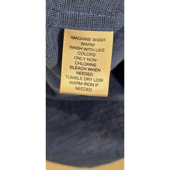 Roundtree & Yorke Mens Cotton Shirt Short Sleeve Button Down Blue Size L - Picture 6 of 10